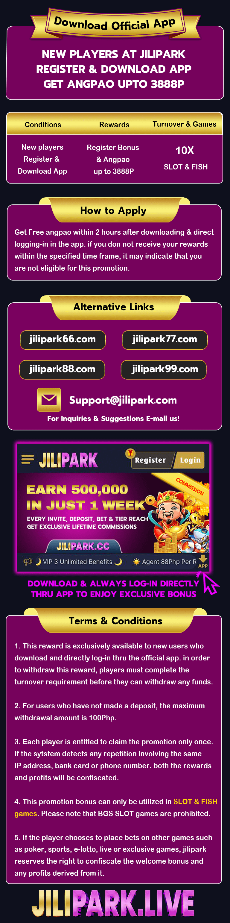 NEW PLAYER REGISTER BONUS